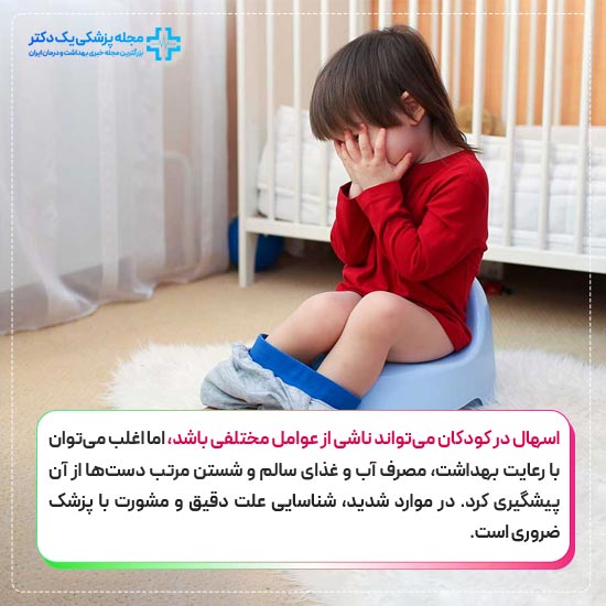 علت اسهال در کودکان