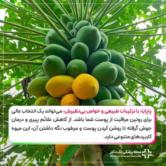 خواص پاپایا برای سلامتی پوست