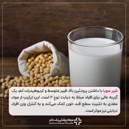 شیر سویا و دیابت