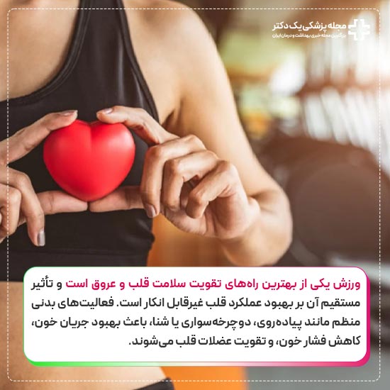 تاثیر ورزش بر سلامت قلب
