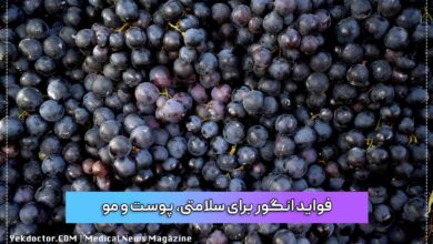 فواید انگور برای سلامتی، پوست و مو